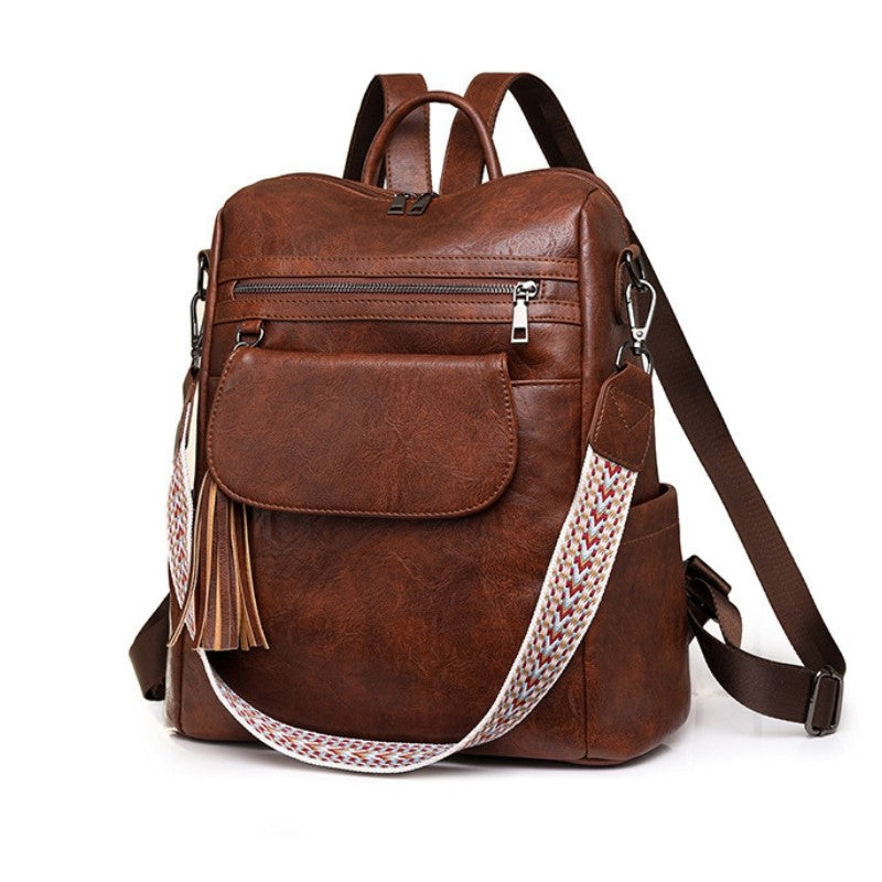 Retro Large Capacity  Women's Dual-rpose Backpack