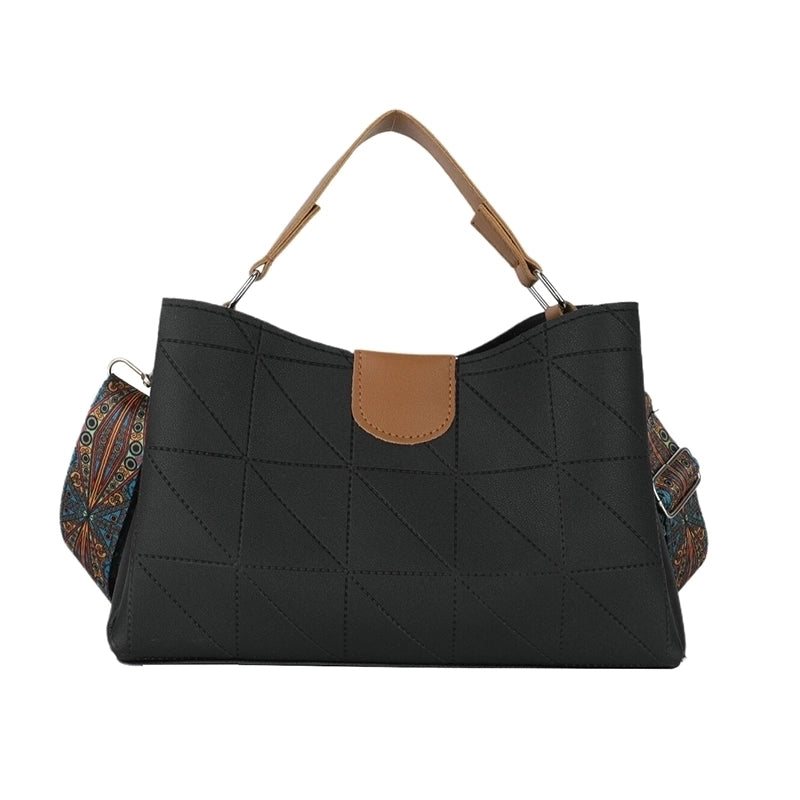 Women's Pu Leather Solid Color Classic Style Zipper Handbag