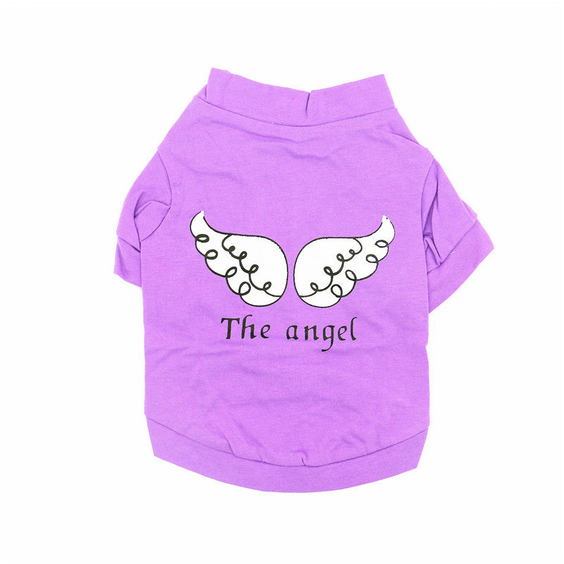 Angel Printed Dog Cat T-shirt