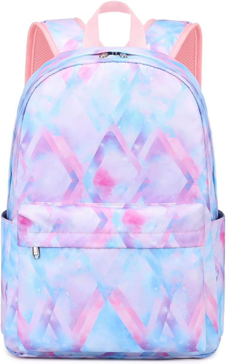 Boy School Backpack Elementary Middle Lightning Bookbag Laptop Teenager Waterproof Lightweight 17 Inches (1-Blue)