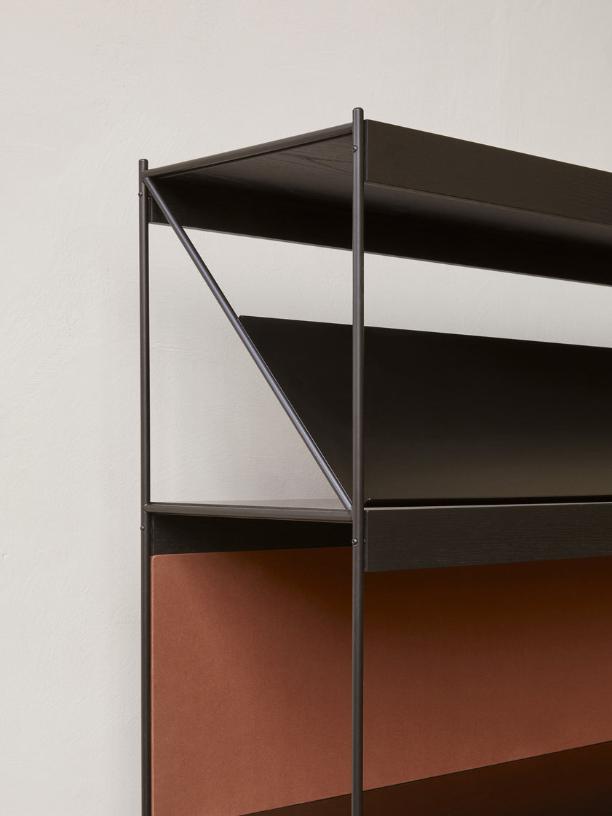Zet Storage System. 60in. Back Panel and Magazine Shelf
