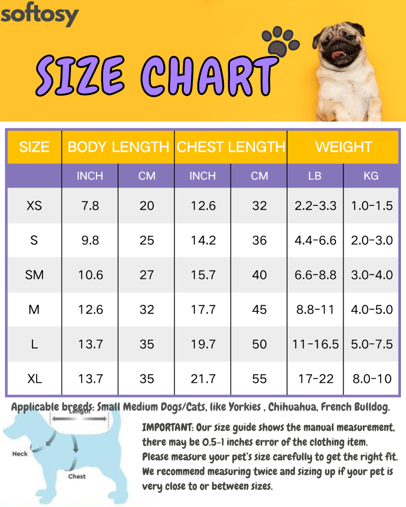 Colorful Little Heart Dog Cat Dress/Vest