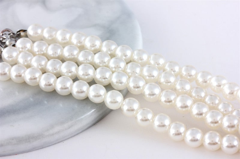 Flower Pattern Pearl Dog Cat Collar
