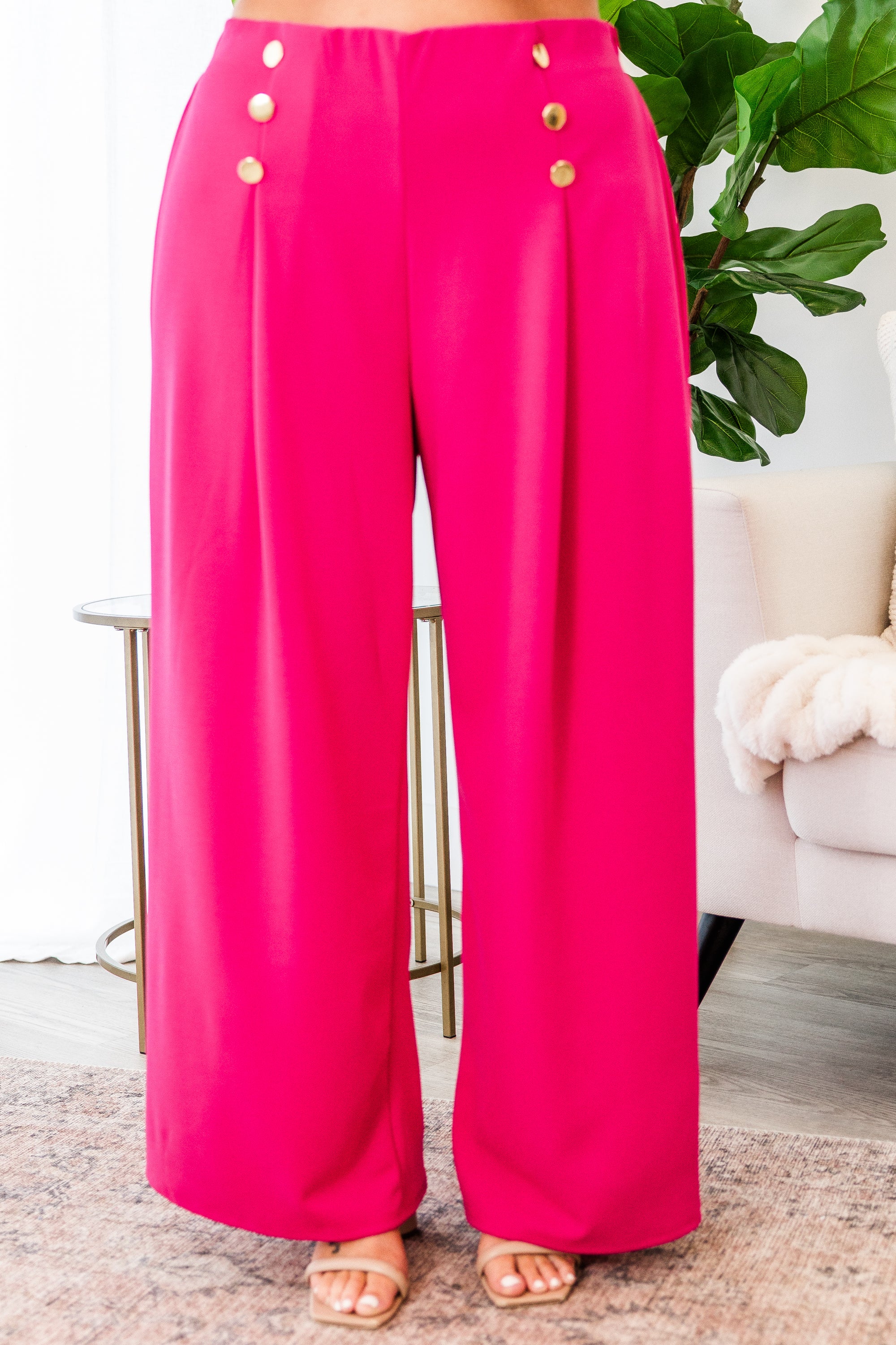 Never Be Outdone Pants. Fuchsia