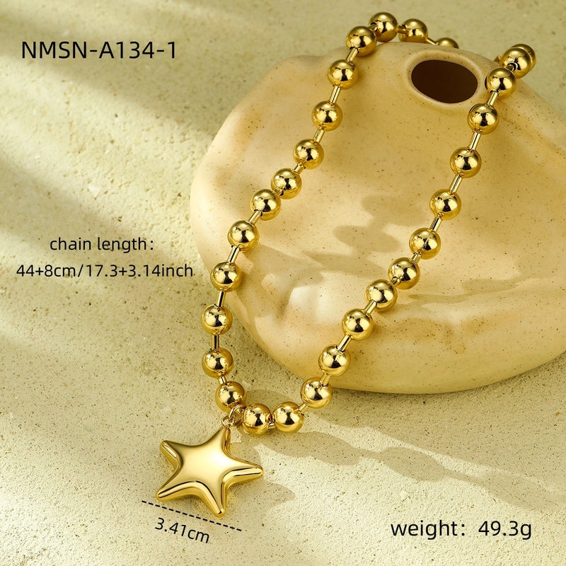 Lady Heart Shape 316 Stainless Steel  Plating Pendant Necklace