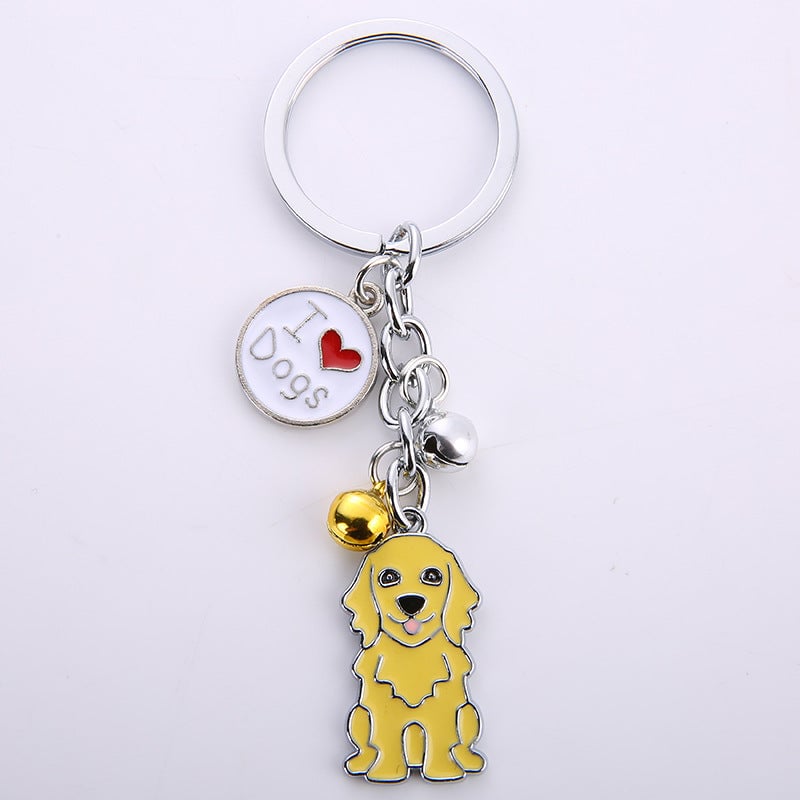 Personalized Dog Pattern Keychain