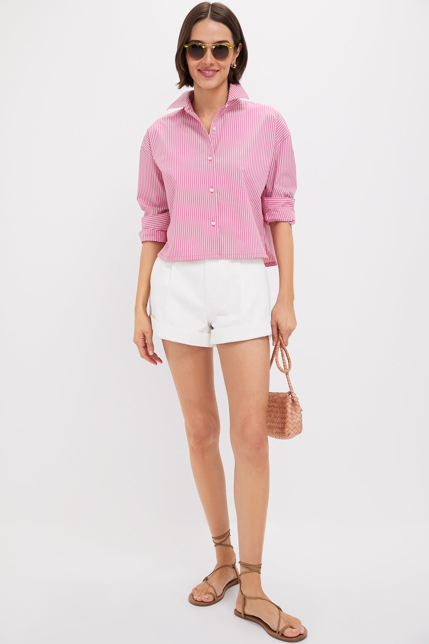 White Wells Chino Shorts