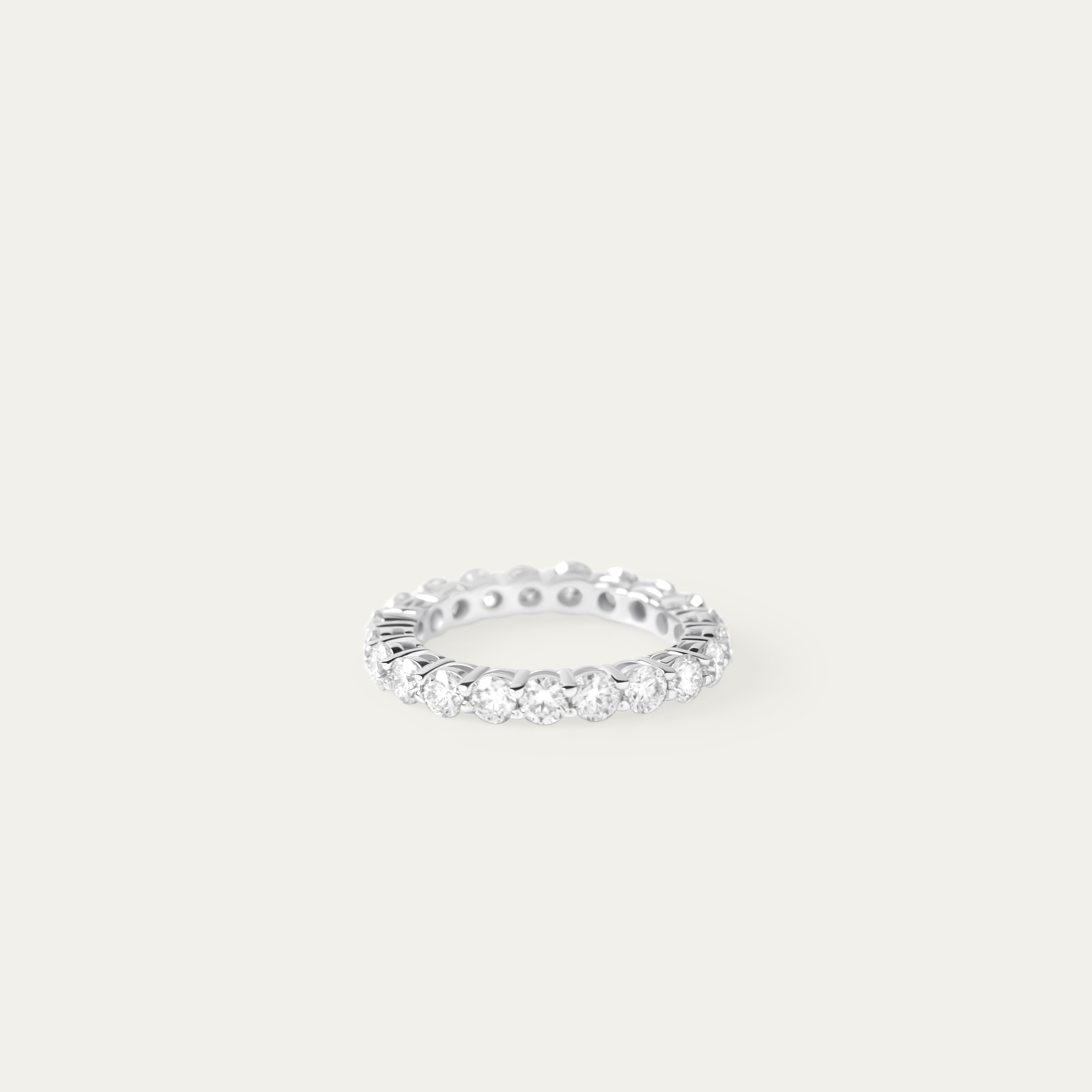 Leto 0.40ct Moissanite Ring (925 Sterling Silver. Size 7)