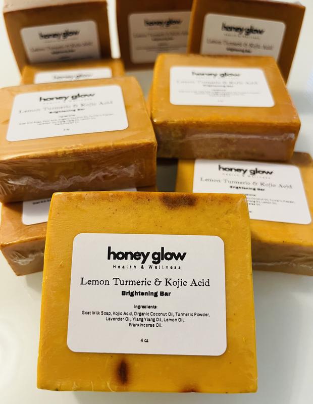 🔥Lemon Turmeric & Kojic Acid Brighetning Soap