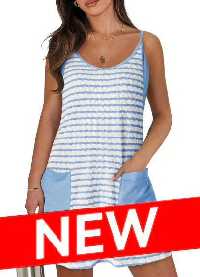 💥Hot Sales-49% OFF🔥Women's Sleeveless Summer Dress with Shorts