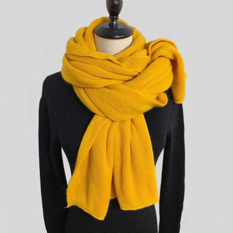 Women's Minimalist Classic Style Color Block Imitation Cashmere Scarf