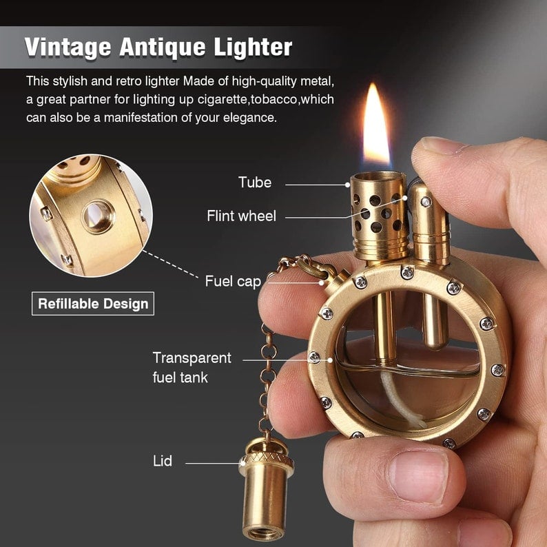 🔥Retro Transparent Kerosene Lighter