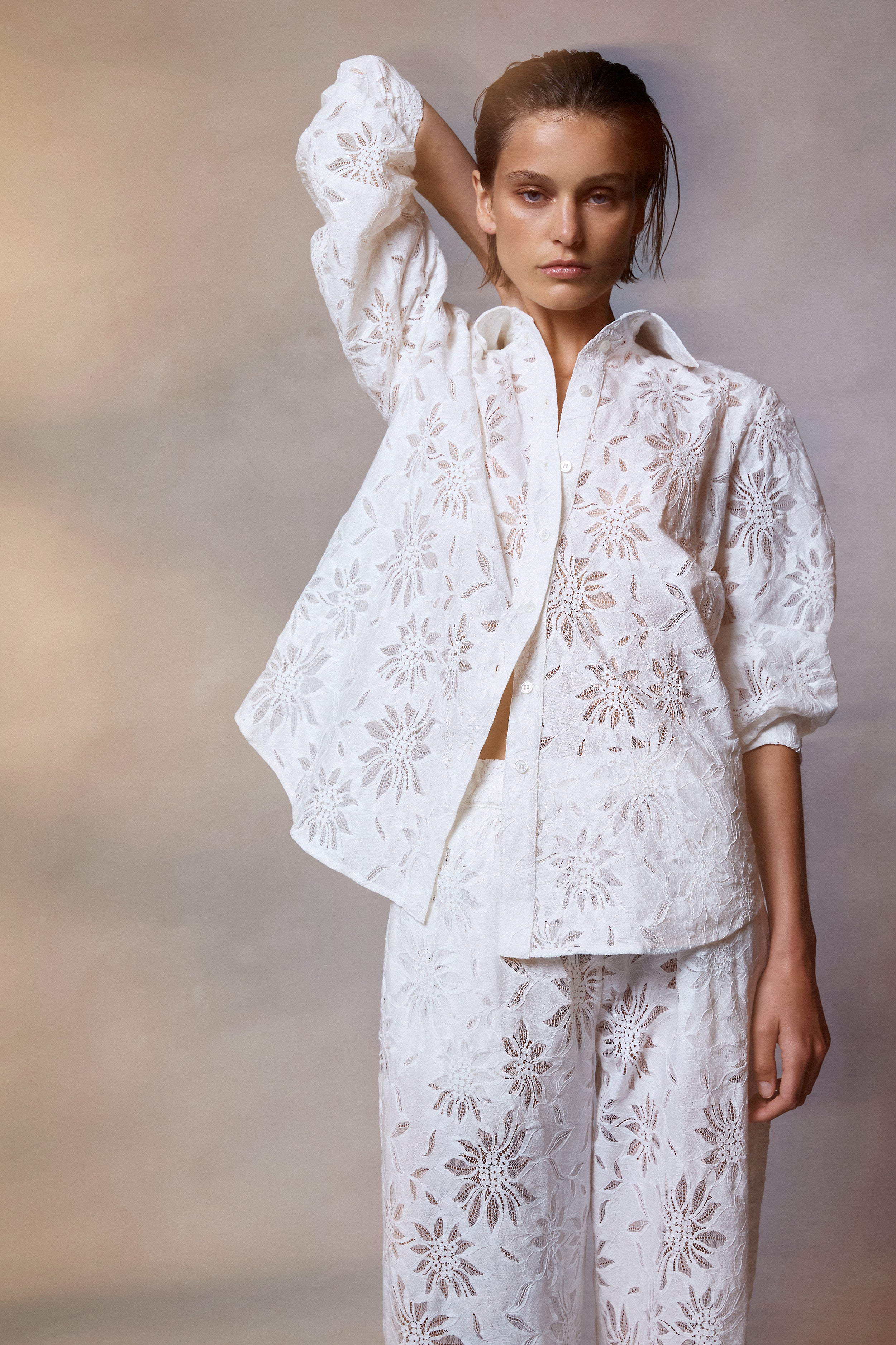 Mela Purdie Dart Shirt Flora Lace