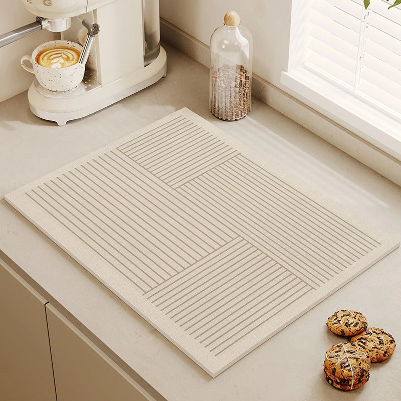 Quiet Wind Tea Bar Machine Water Absorbent Quick-drying Pad Kitchen Bowl Drying Pad Tableware Dining Table Insulation Pad Tea Cup Anti-ironing Pad