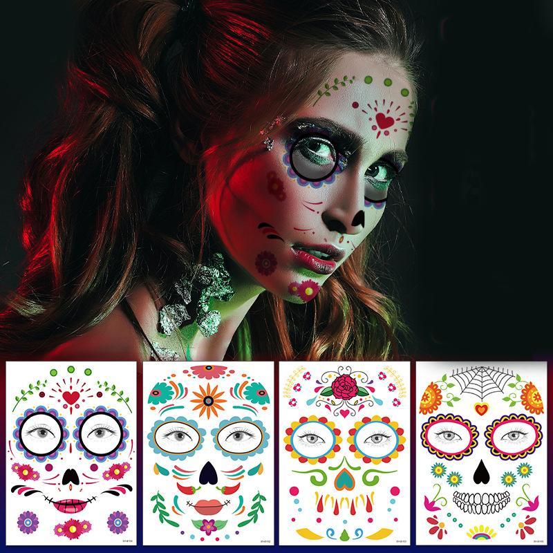 Halloween Prank Makeup Temporary Tattoo10pcs