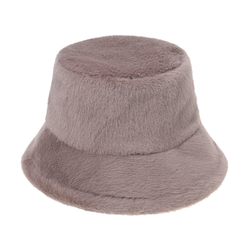 Unisex Fashion Solid Color Flat Eaves Bucket Hat