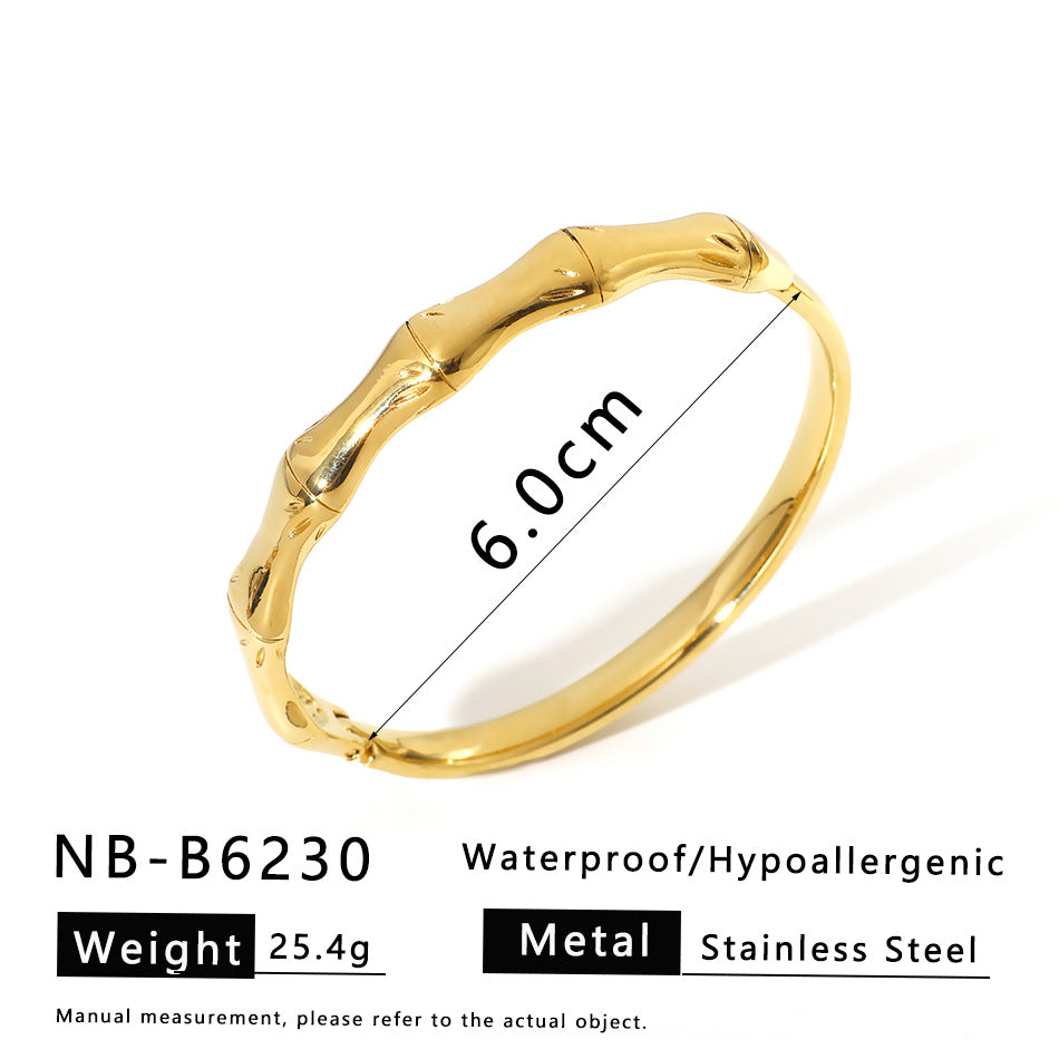 2025 Fashion Bamboo Star Bracelet All-Match Niche Bracelet Jewelry For Women