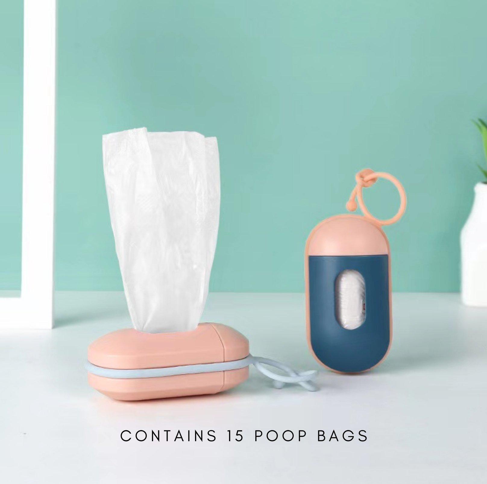 Pet Waste Capsule Bag Holder  (15 bags included)