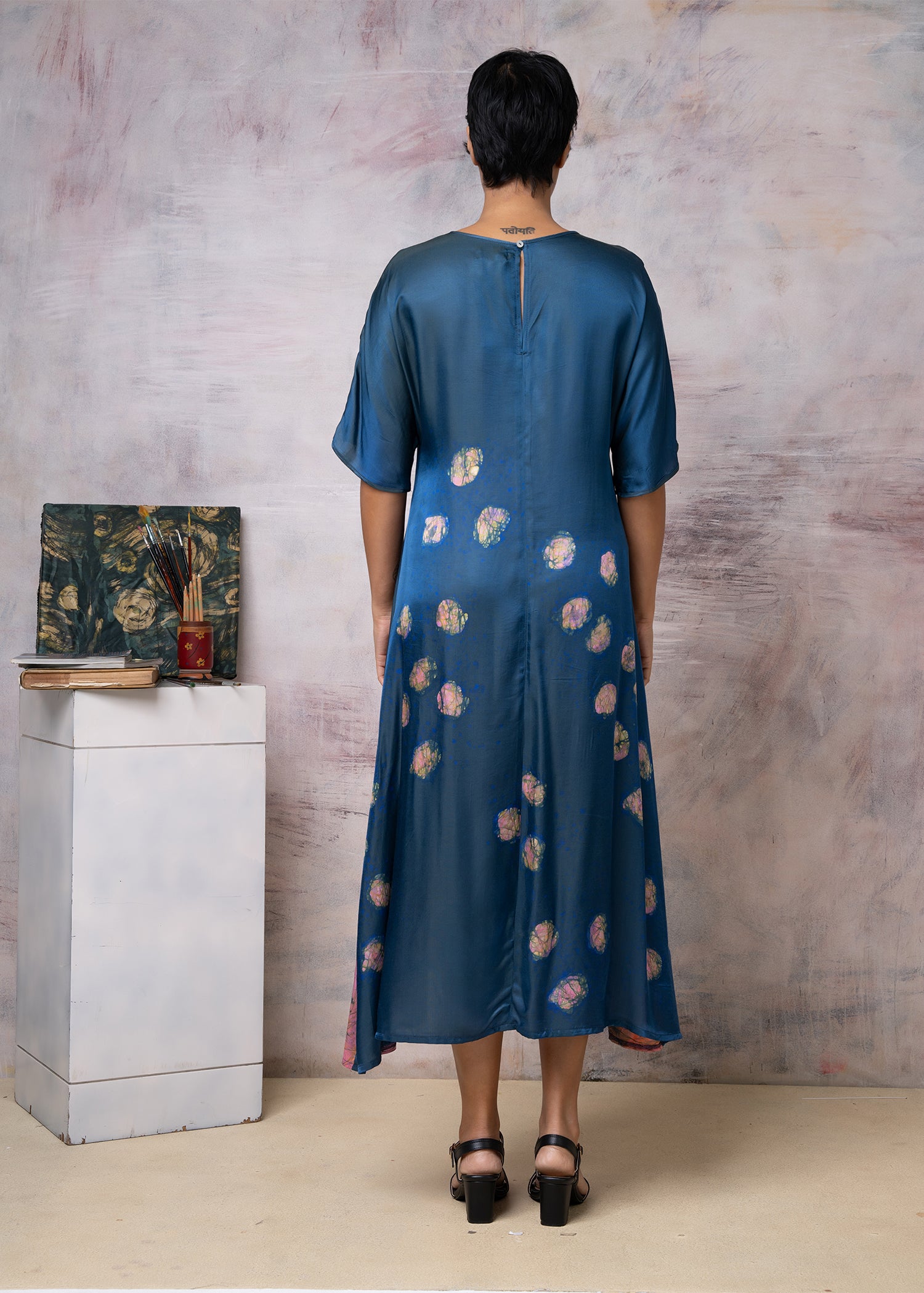 Van Gogh Vas With Roses Painting Abstract Dress