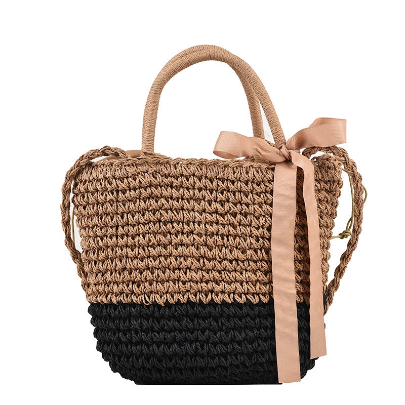 Women's Medium Summer Straw Vacation Handbag