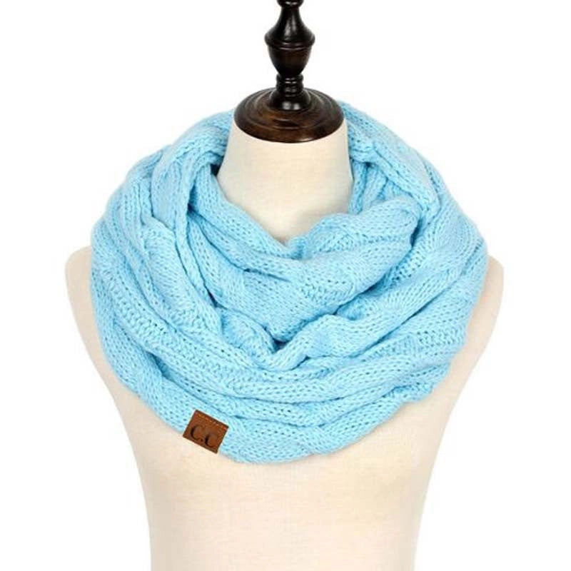 Women's Streetwear Solid Color Knit Scarf