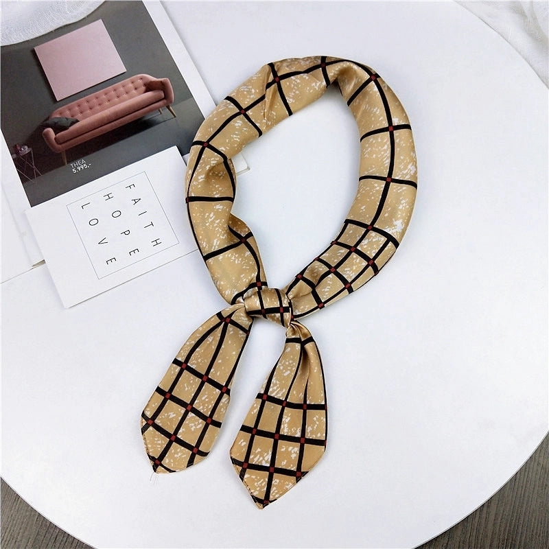 Alloy Scarf (1 Scallop Floral Blue)