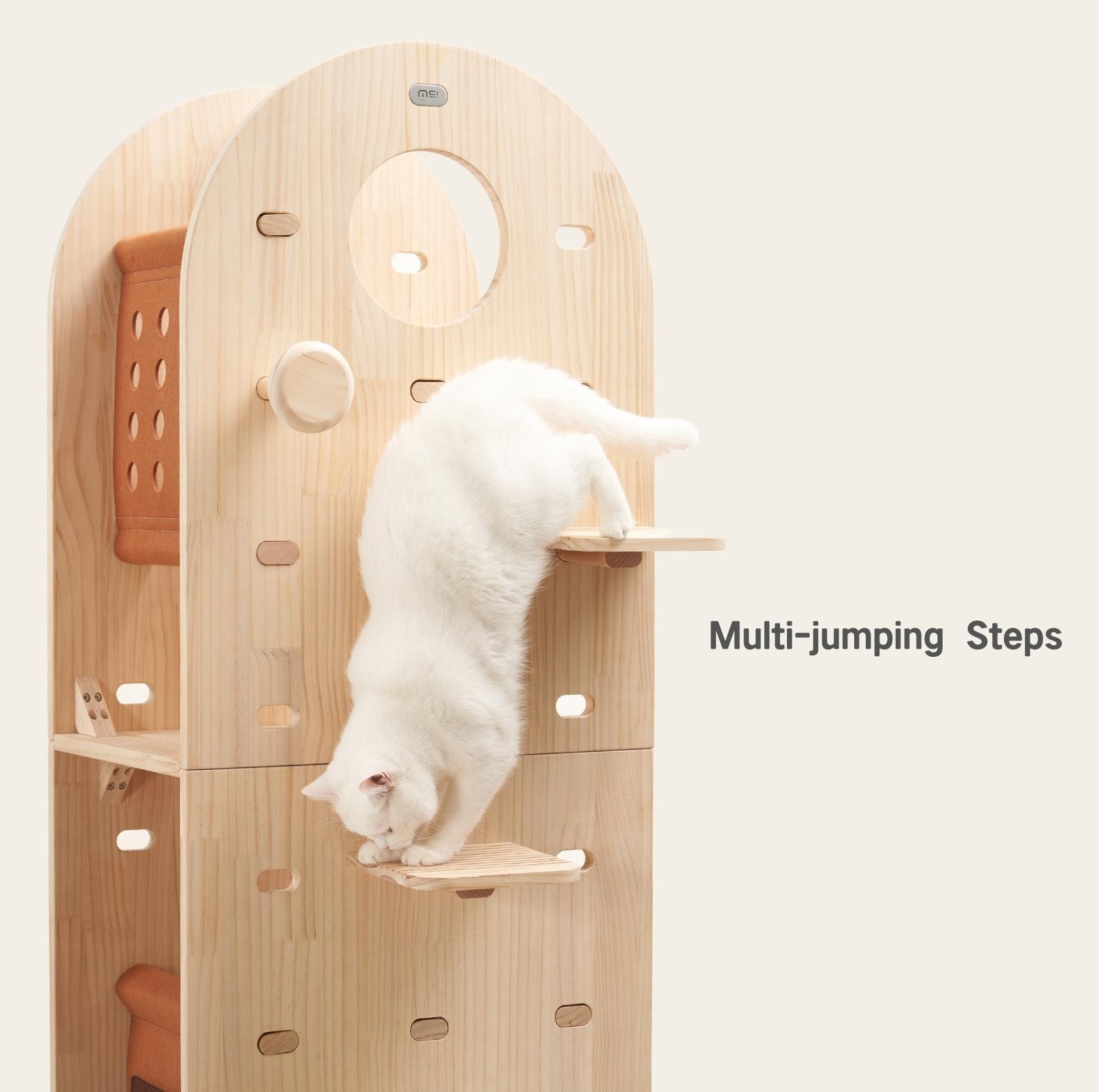 Makesure Luxury Wooden Cat Tree Cat Furniture