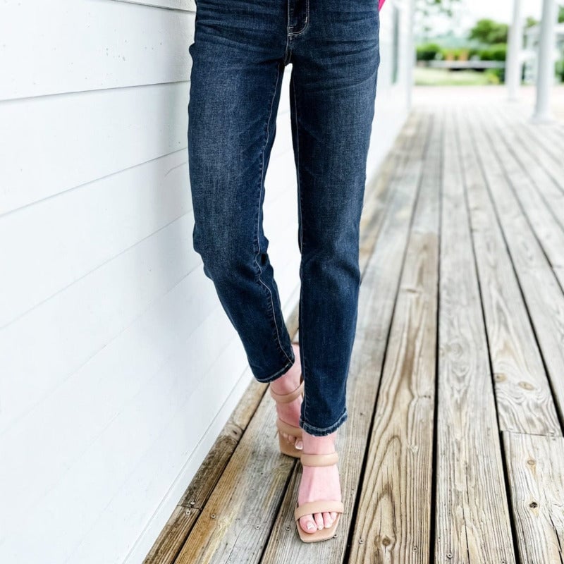Cuffed Stretchable Jeans