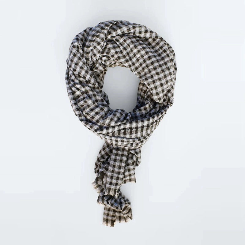Autumn And Winter New Plaid Scarf Imitation Cashmere Shawl