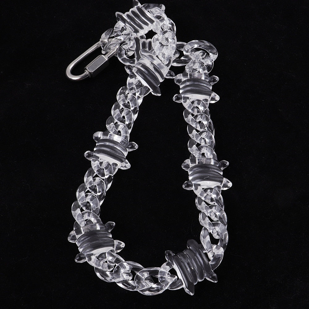 Transparent Acrylic Barbed Wire  Chain