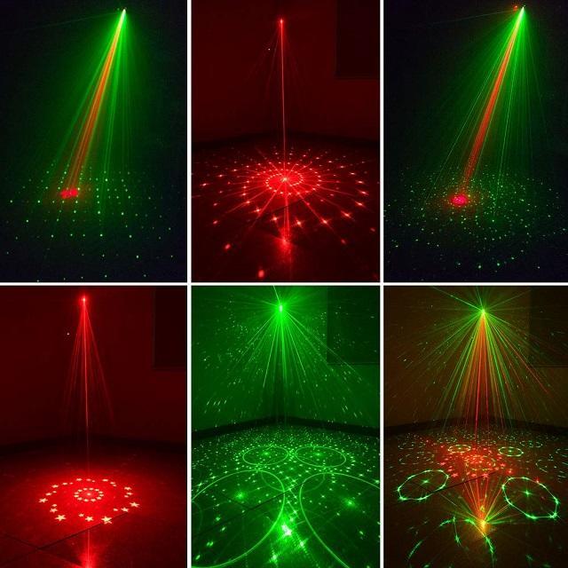 RGB DJ Disco Stage Laser Light Sound Activated Led Projector Party Lights  Party Light