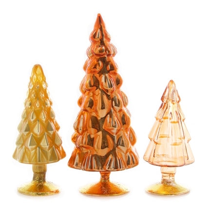 Orange Candy Glass Trees