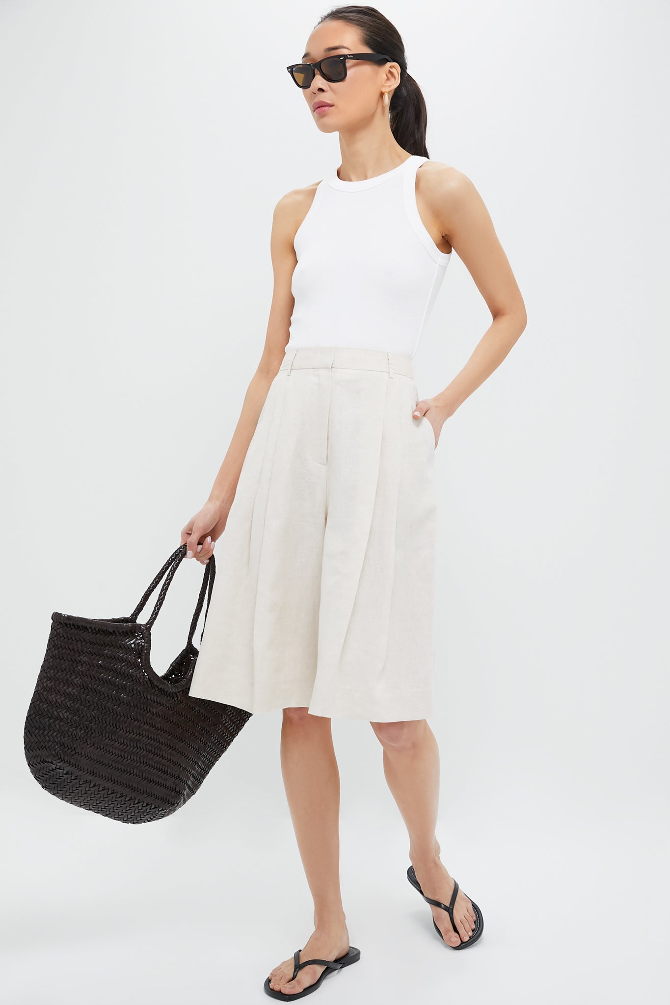 Natural Cruz Linen Short