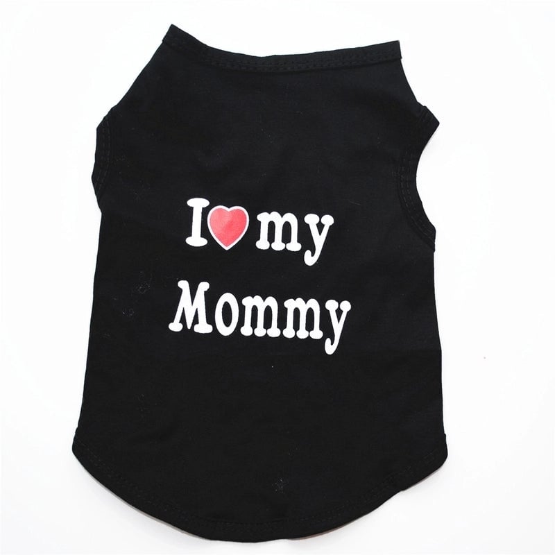 Casual Cotton Letter Pet Clothing