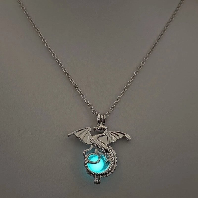 Luminous Hollow Diy Cage Christmas Tree Women's Necklace