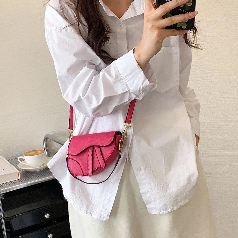 Summer New Candy Color Hand Carrying Messenger Saddle Bag