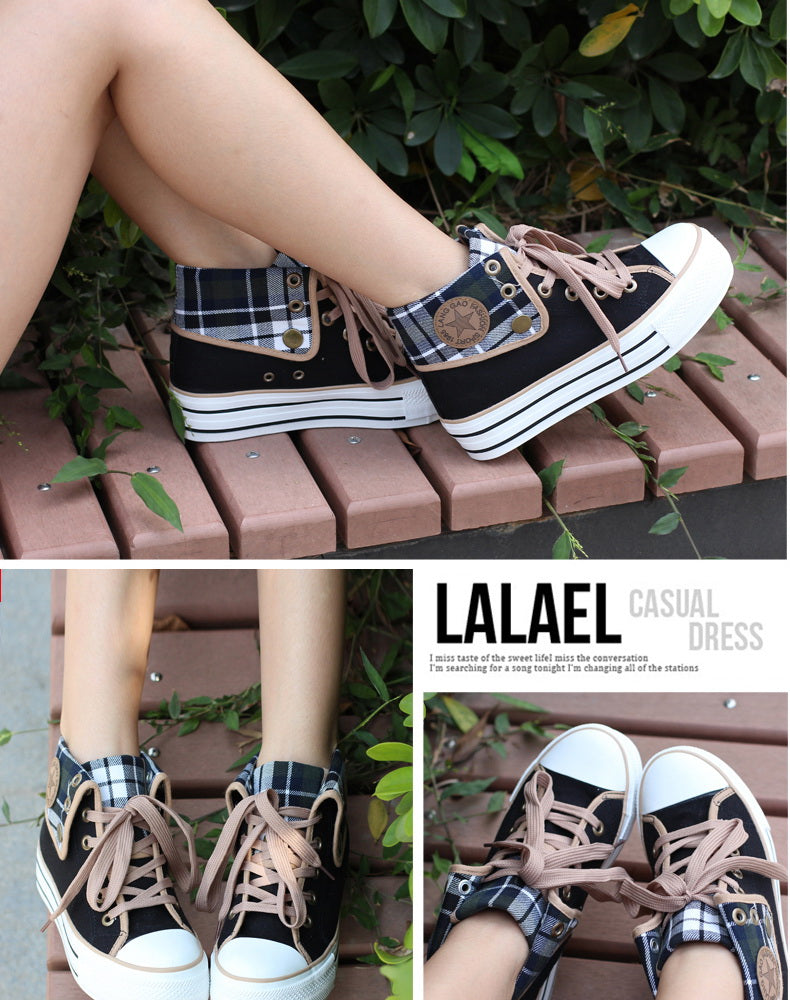 High-top casual canvas shoes KF2298