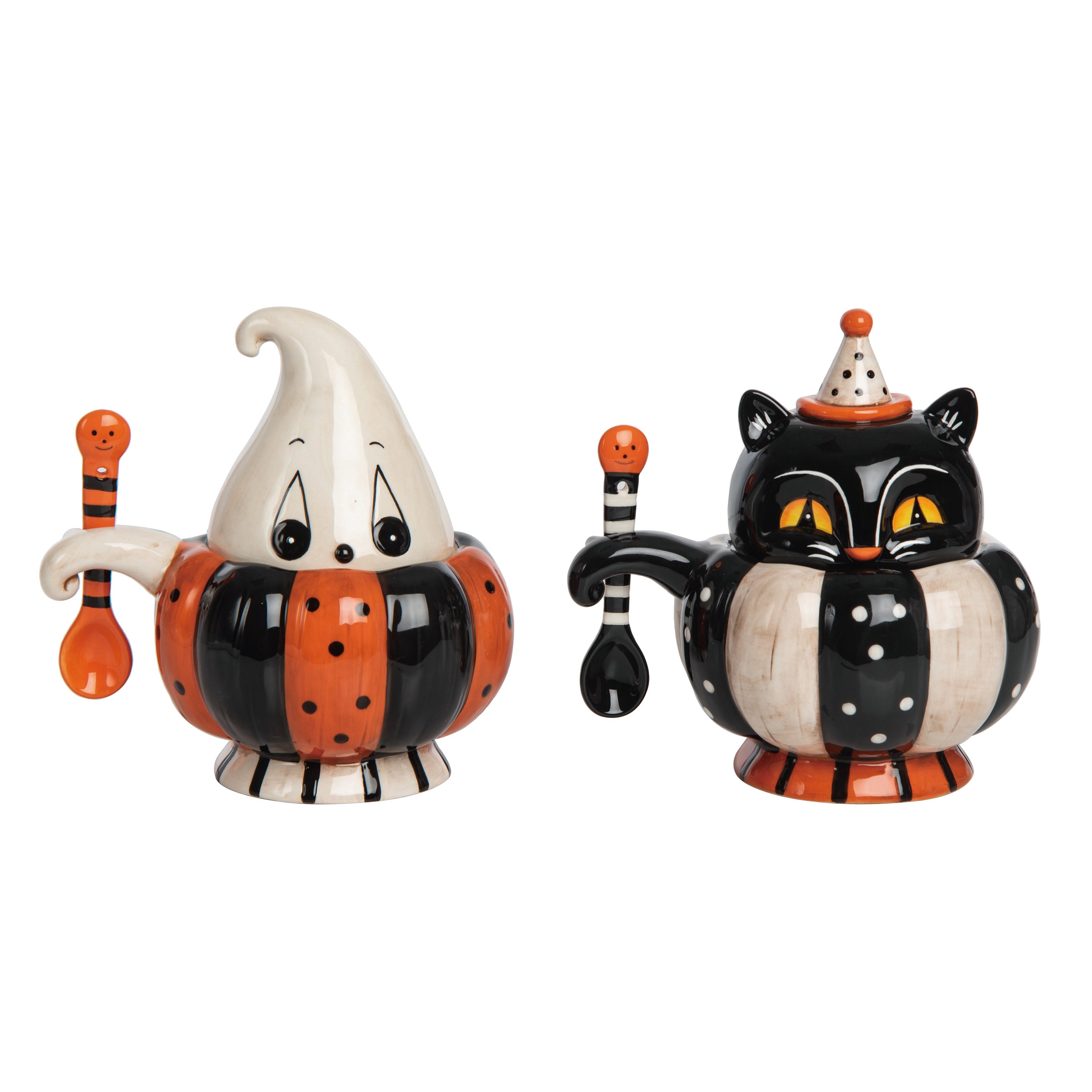 Johanna Parker Peek-a-Boo Ghost & Cat Candy Bowl