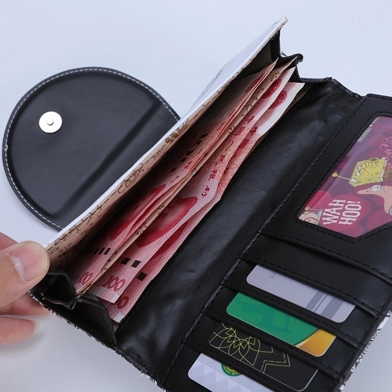 Unisex Skull PU Leather Magnetic Buckle Wallets