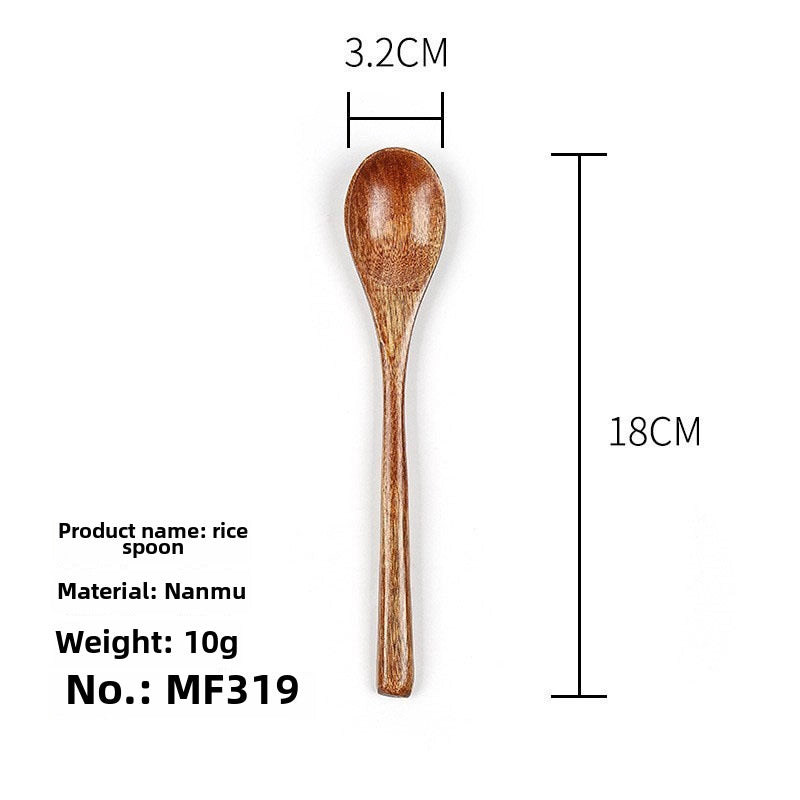 Phoebe Rice Spoon Long Pointed Handle Small Wooden Spoon Long Handle Salad Honey Spoon Wooden Spoon Small Spoon
