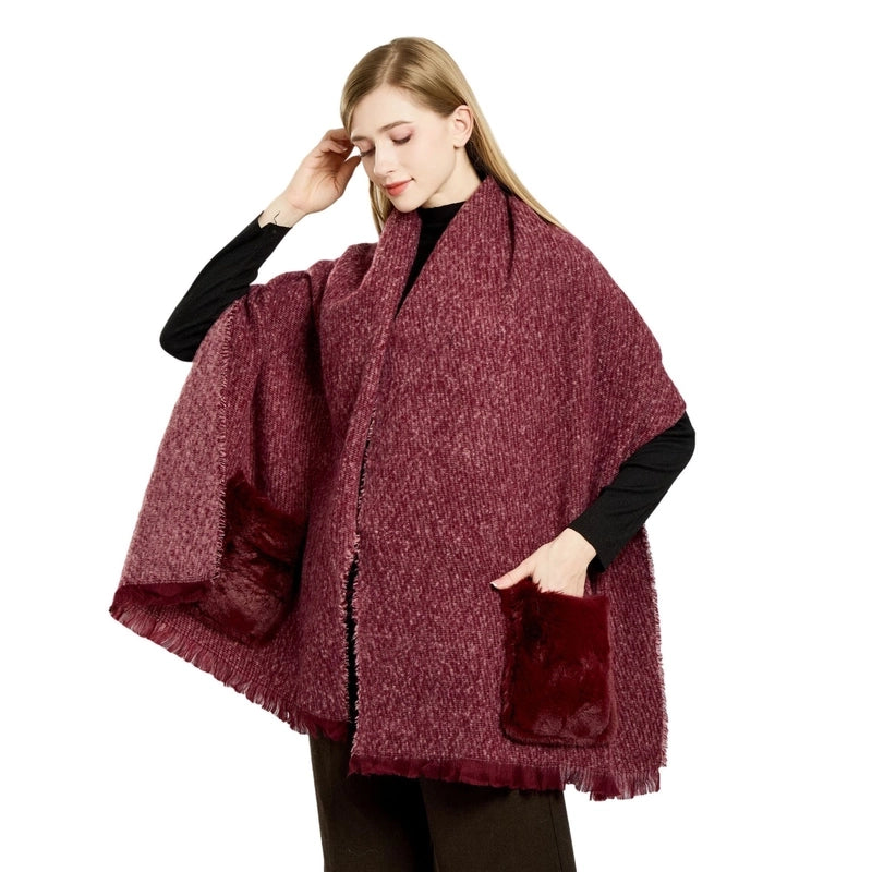 Women's Casual Solid Color Polyester Scarf