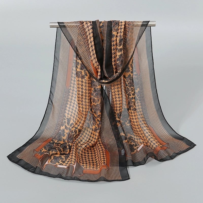 Women's Streetwear Solid Color Chiffon Scarves & Gloves