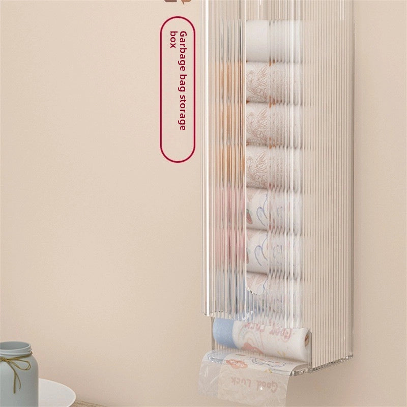 Garbage Bag Storage Box Wall-mounted Extraction Large Capacity Kitchen Bag Convenient Bag Extraction Plastic Bag Collection Artifact
