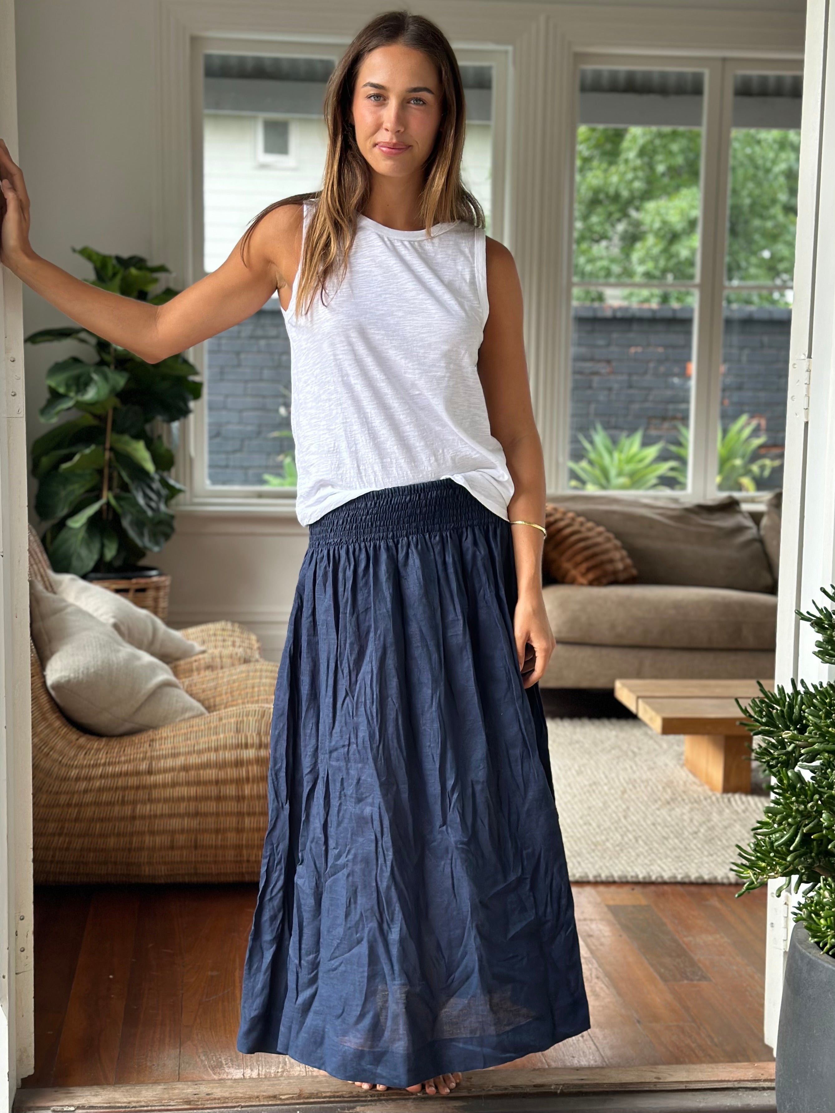 indigo  linen