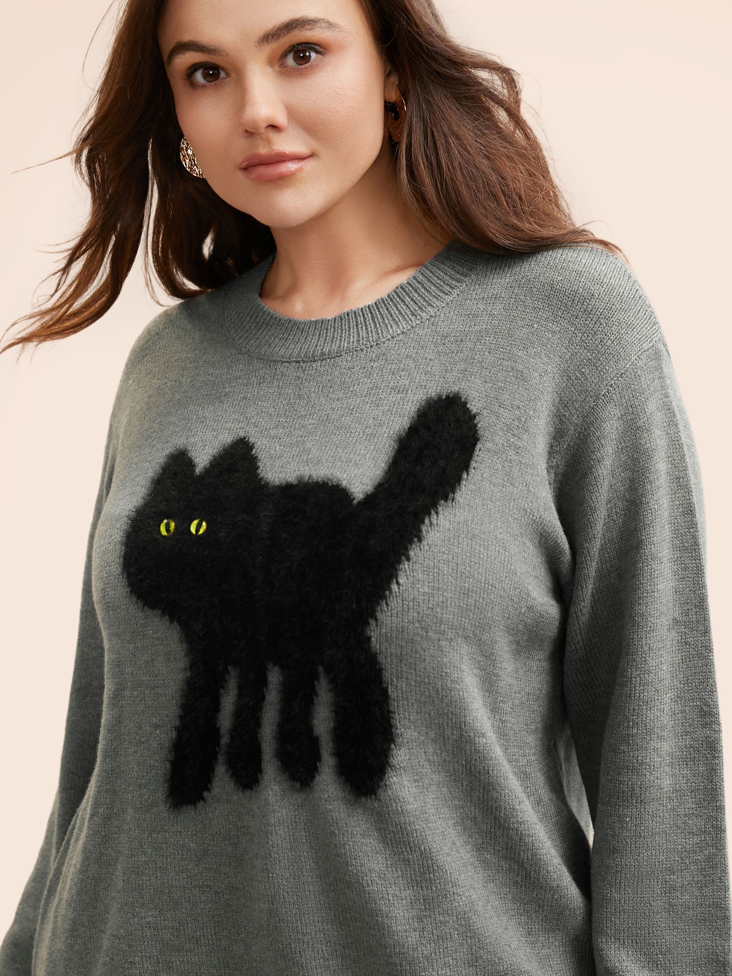 Supersoft Essentials Cat Slit Hem Pullover