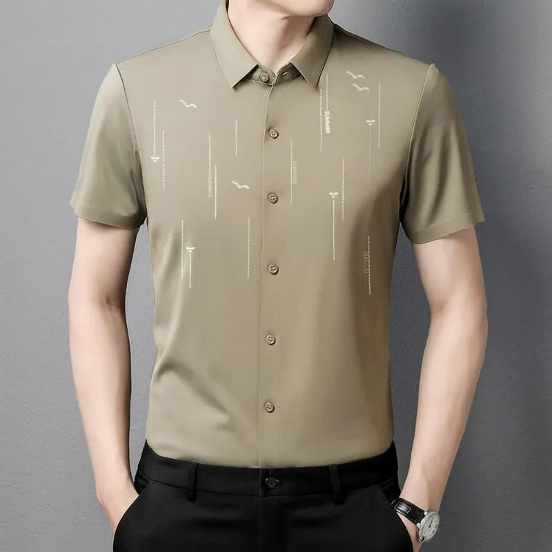 MEN'S ICE SILK BUSINESS SHIRT