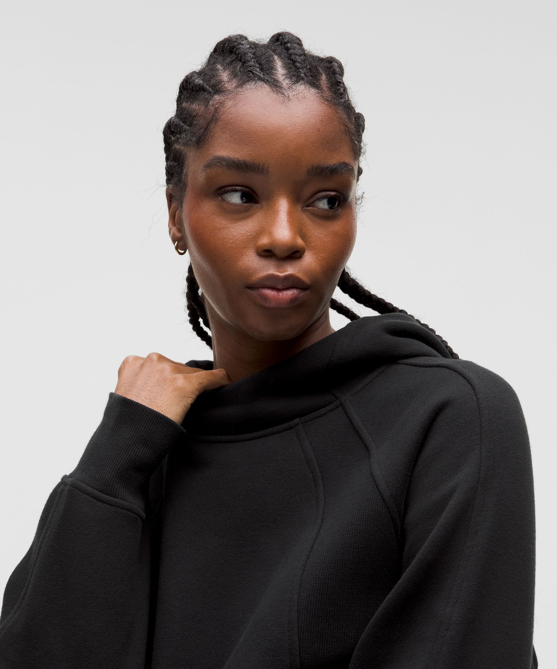Scuba Oversized Side-Slit Hoodie