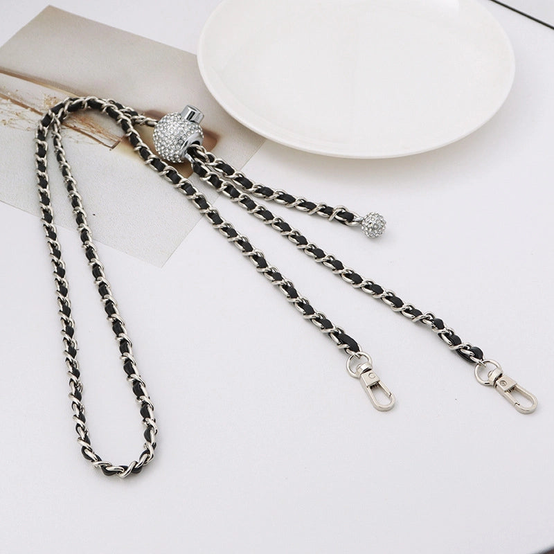 Alloy Solid Color Bag Chain Bag Straps