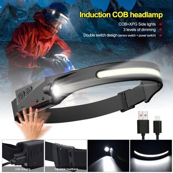 Super Bright Rechargeable Motion Sensor Waterproof LED Headlamp🎁【Buy 2 Get 1 Free. Buy 3 Get 2 Free!!! 】