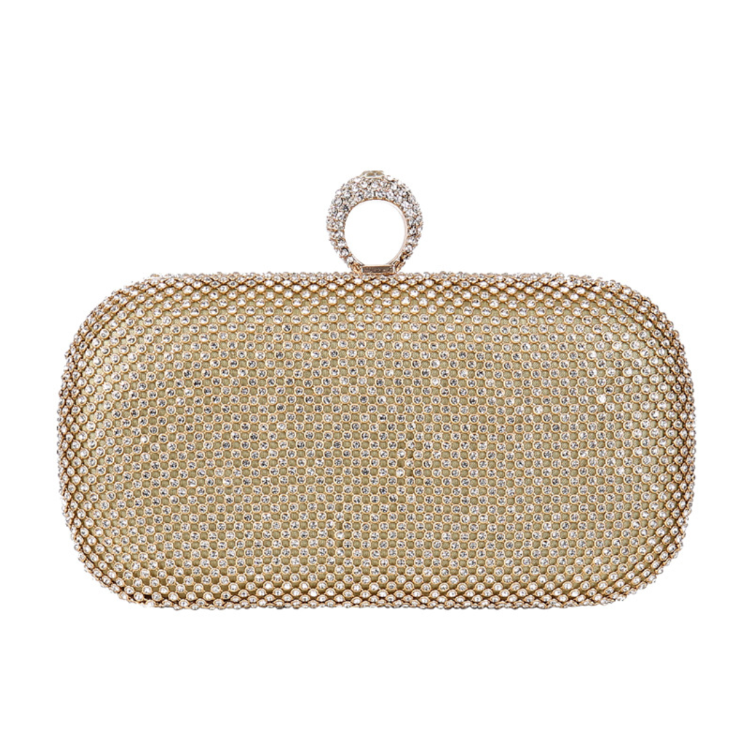Shiny Ring Diamond PC+ABS Evening Clutch